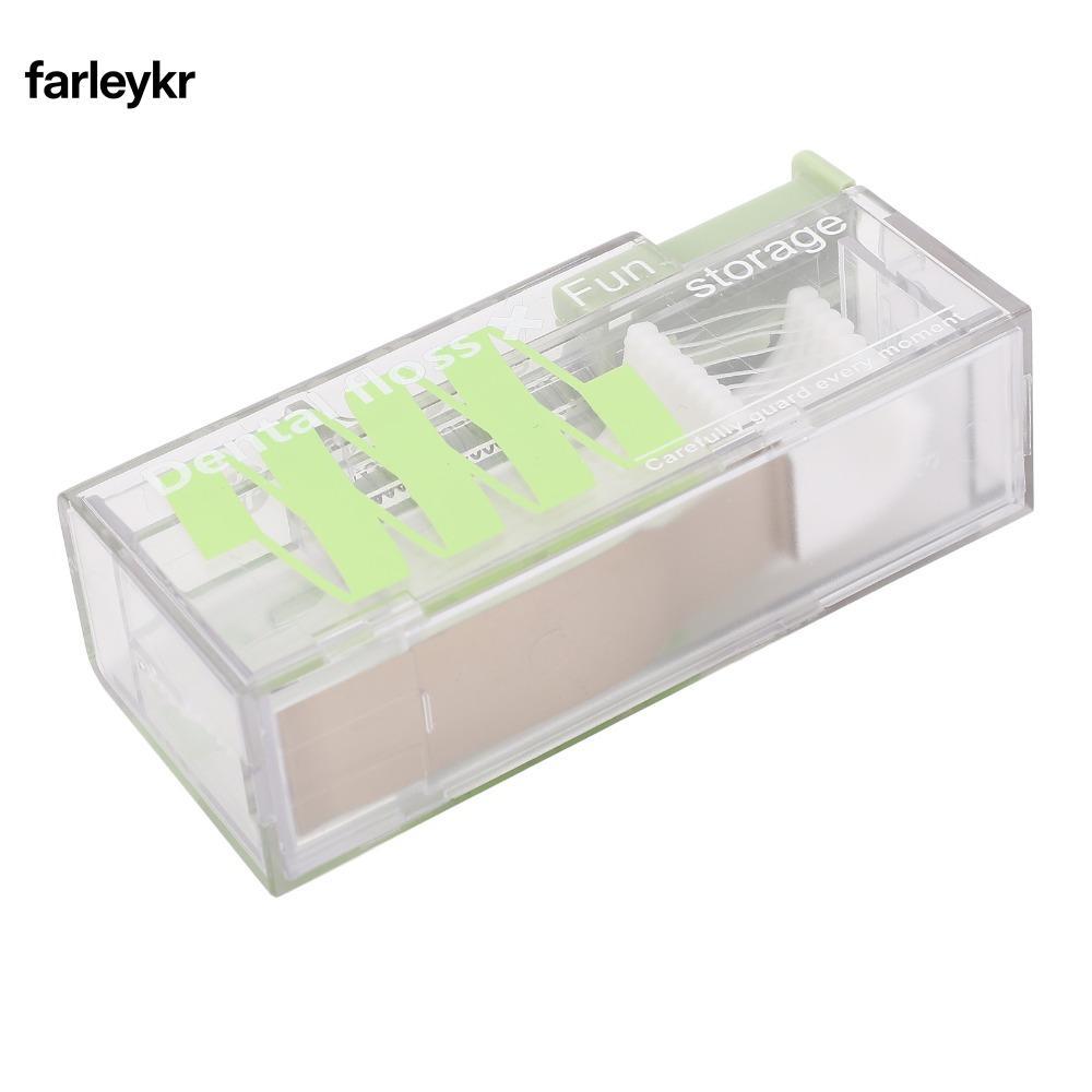 FARL 3 ชิ้น Floss Pick , เครื่องจ่ายไหมขัดฟันแบบพกพาใช้งานง่าย, ทนทานอัตโนมัติ Popping Refillable Fl