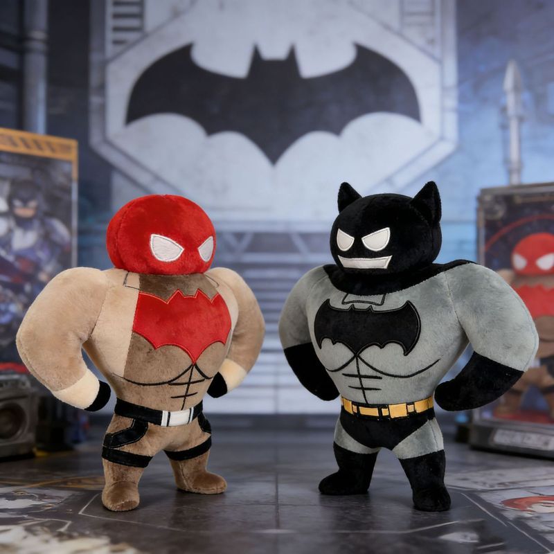 พร้อมสต็อก JasonTodd Red Hood Jason Todd Plush Doll Toy Batman Robin Doll/m5.9