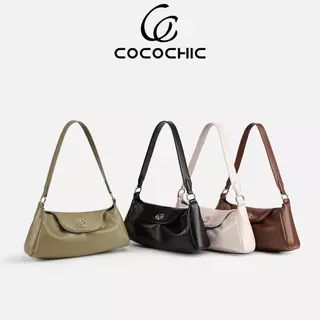 【COCOCHIC】กระเป๋าสะพายไหล่ทรงคลาสสิก แบบฝาปิดซอฟต์ สายสะพายกว้างใส่สบาย ใช้งานได้ทุกวัน