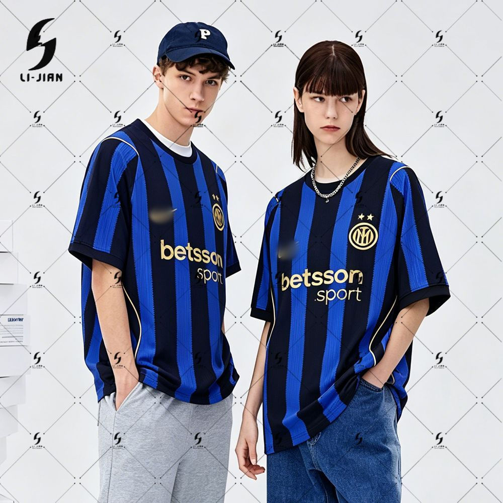 ใหม่ 2026-27 เสื้อฟุตบอลยุโรป | Mens Summer Quick-Dry Breathable Top | เวอร์ชั่นผู้เล่น Inter Milan 