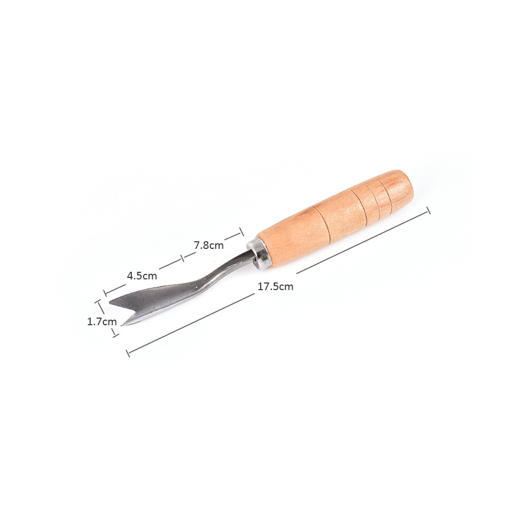 [EPAY] V Shape Pineapple Eye Peeler Pineapple Eye Removal Tool ด้ามไม้สับปะรด Eye Remover