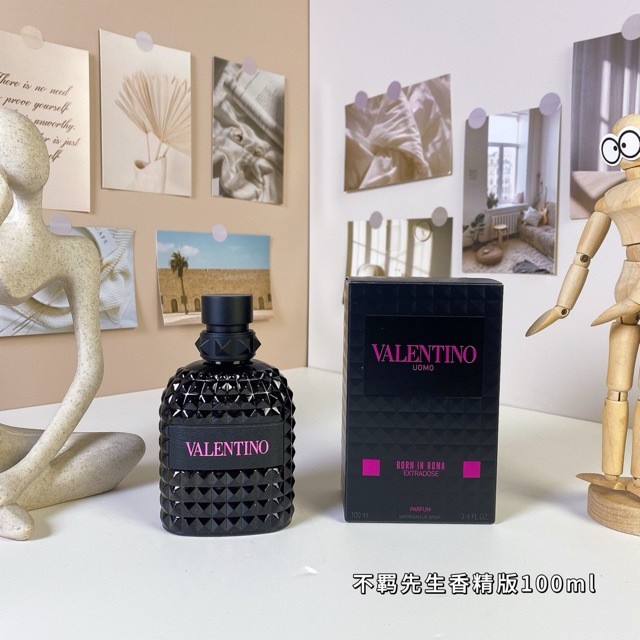Valentino Uomo Born In Roma Mr. Dark Night Motorcycle Rider Mens Perfume 100ml
