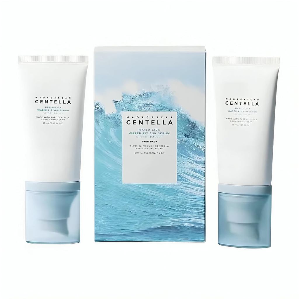 Centella Hyalu-Cica Water-Fit Sun Serum UV, Korean Sunscreen SPF 50, Centella Sunscreen, Travel Esse