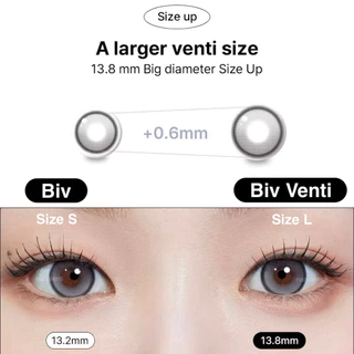 [รายวันแบ่งขาย] MYFiPN Biv Venti 1 Day [Fixing Lens] #เลนส์ไม่หมุน G.dia13.8 (Size L) คอนแทคเลนส์รายวัน