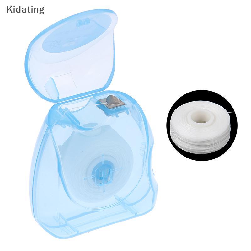 Kidating 50m แบบพกพาไหมขัดฟัน Oral Care ทําความสะอาดฟันกล่องปฏิบัติสุขภาพสุขอนามัยอุปกรณ์ Oral Care ใหม่
