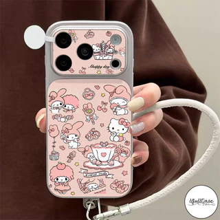 เคสเปลี่ยนสีหนัง ลายเมโลดี้และแกะ น่ารัก สไตล์ฮิต เข้ากันได้กับIPhone 13 17 air 14 11 16 12 15 Pro Max 14 16 15 Plus