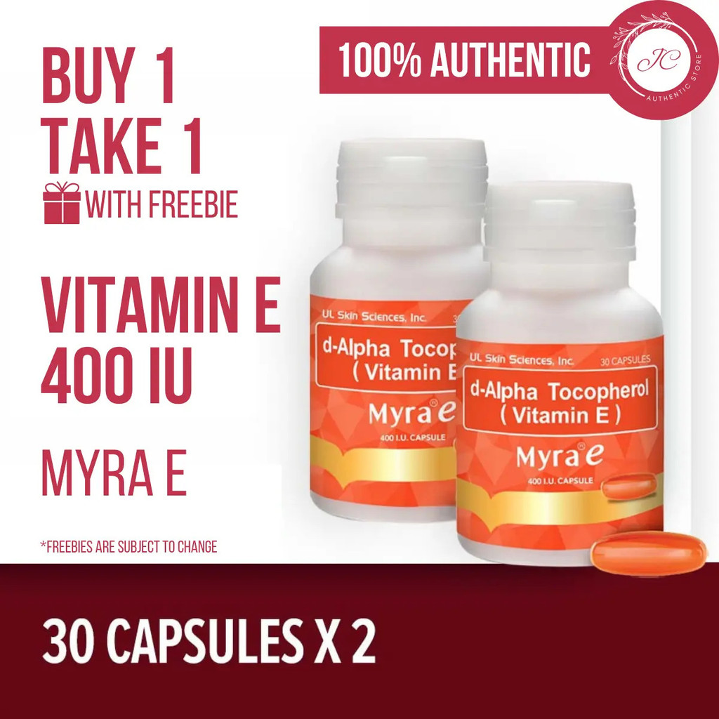 Myra E 400 I.U. 30s Bottle｜2 Items｜Health Supplement Food Supplement Vitamin E Adult 30s Capsules Vi