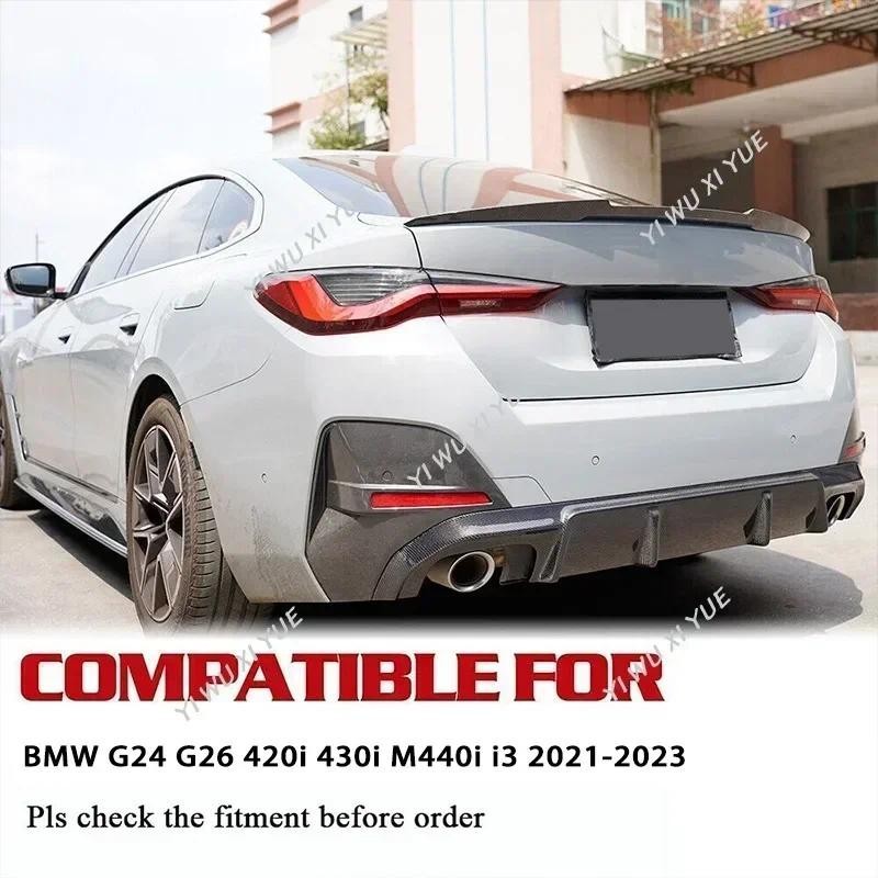 สําหรับ BMW G24 G26 I4 430i M440i Gran Coupe 2021-2023 4 ประตูรถด้านหลังสปอยเลอร์ปีกรถหางปีก Accesor
