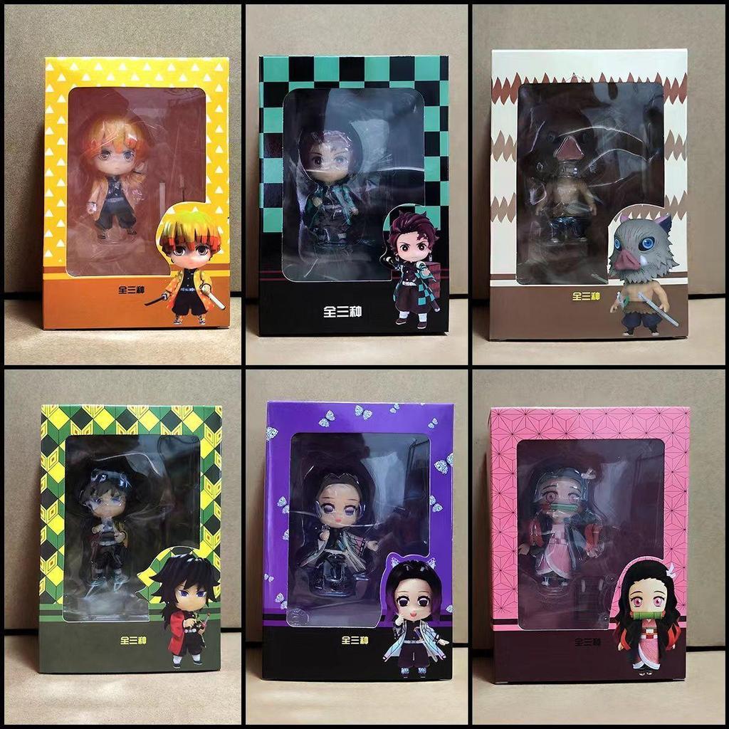 Demon Slayer Movable Tanjirou Nezuko ภรรยาของฉัน Zenitsu Tomioka Giyuu รุ่น Q รูป Nendoroid