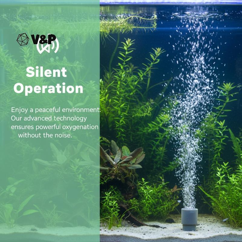 [V&PT] ปั๊มลมตู้ปลา USB Portable Oxygen Bubbler การดําเนินงานเงียบเป็นพิเศษพร้อมหินอากาศสําหรับตู้ปล