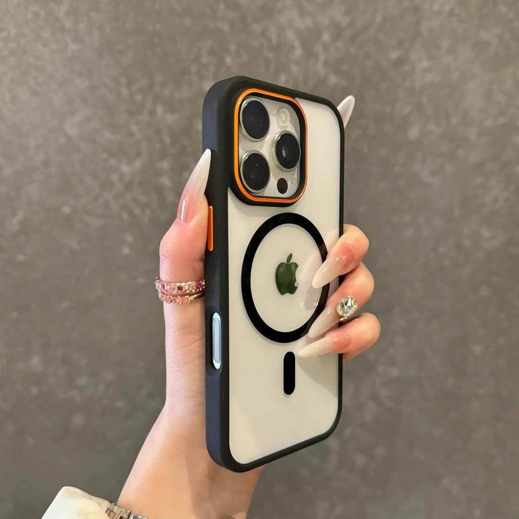 425 degree case เคส 425 degree เลนส์สีคมชัดเหมาะสําหรับ Apple 16promax เคสโทรศัพท์ Magsafe ชาร์จแม่เ