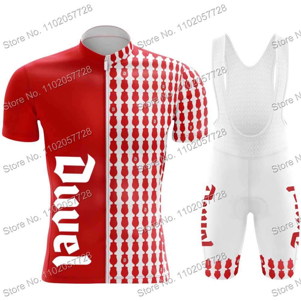 ชุดปั่นจักรยาน Duvel แบบเบลเยียม เสื้อและกางเกงขาสั้นสำหรับฤดูร้อน พร้อมแผนที่บนเสื้อ