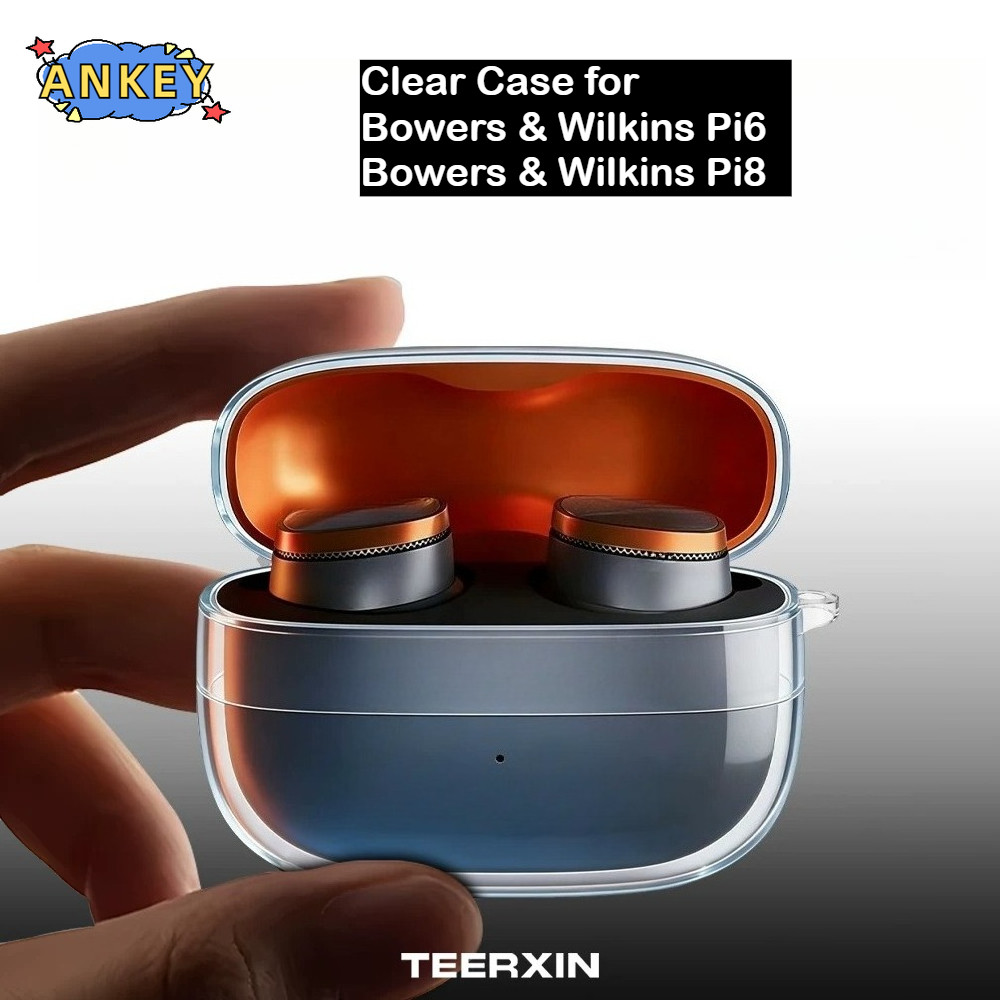 For Bowers & Wilkins Pi8 / Pi6 Case Protective Transparent Clear TPU Covers Bluetooth Earphone Shell
