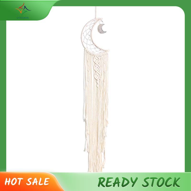 [luxiang.th] Dream Catcher, Moon Dream Catcher พร้อมไฟ - ตกแต่งผนังห้องนอน, Dream Catcher ตกแต่งห้อง