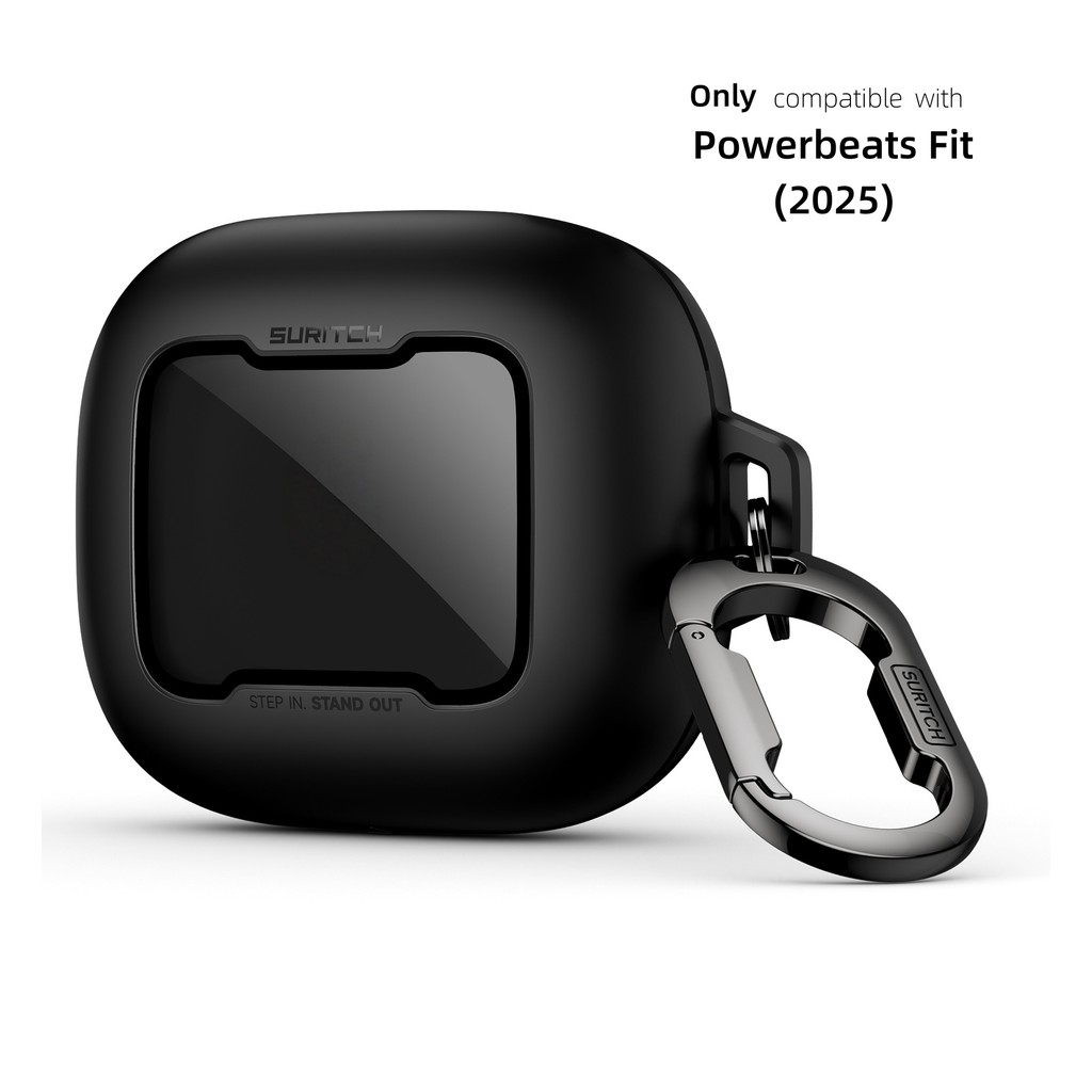 Earbuds Secure Locking เคสกันกระแทกพร้อมคาราบิเนอร์สําหรับ Beats Powerbeats Fit 2025