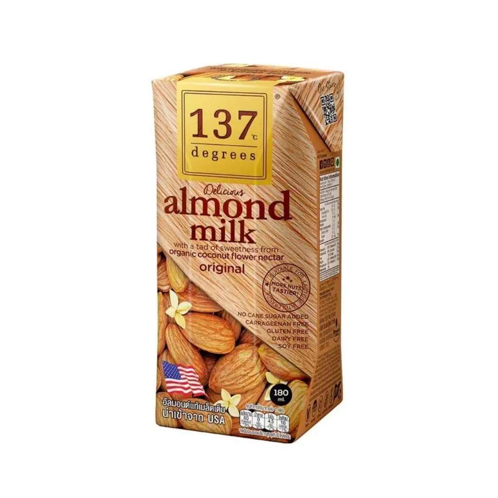 137ดีกรี นมอัลมอนด์ดั้งเดิม (137 Almond Milk Original 180ml.)