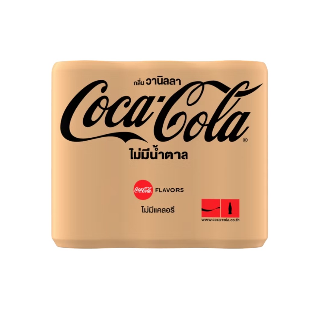 โค้ก ไม่มีน้ำตาลวานิลลา(Coke Zero Sugar Vanilla 325ml. Pack6)