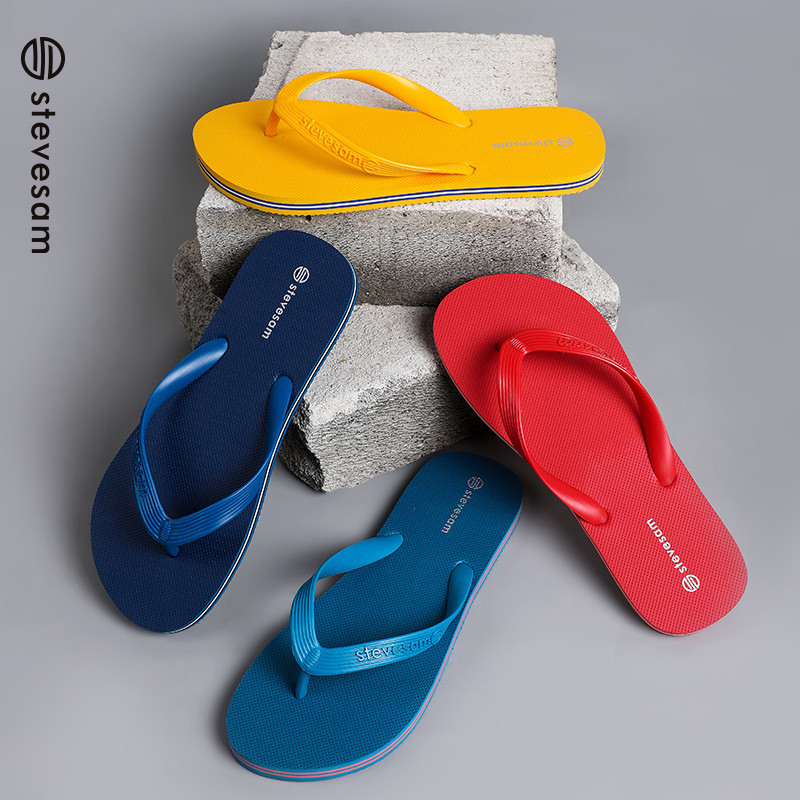 New men's slippers, non-slip rubber casual slippers, portable