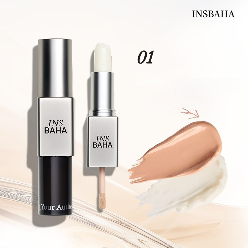 INSBAHA Contour Stick Multi-Function Concealer Stick Double Headed Matte สามมิติ Contour Stick face