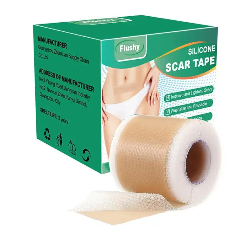 Professional Silicone Scar Sheets,Reusable Silicone Scar Tape Strips Type for Keloid,Burn, Acne Et,R