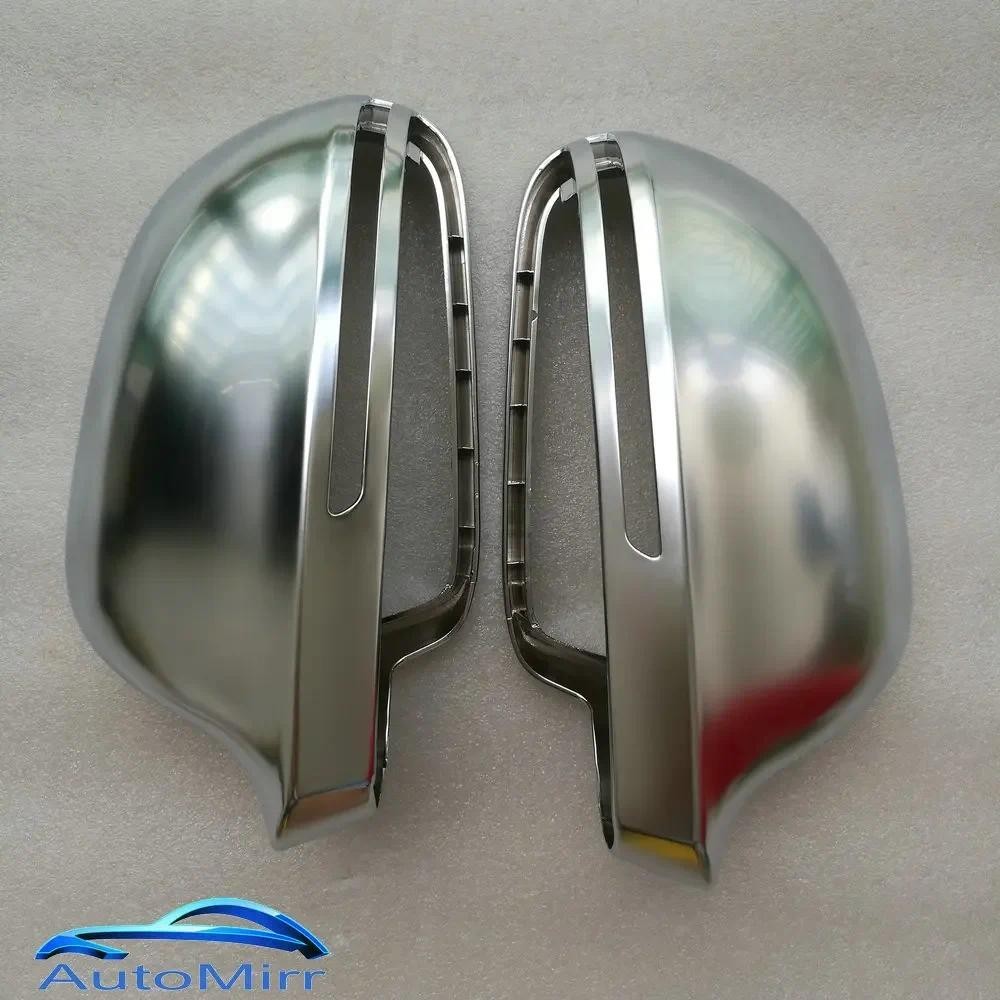 เงินด้านข้างกระจกครอบคลุมสําหรับ Audi A6 C6 4F A4 A5 B8 8K Q3 SQ3 A8 D3 S4 S5 S6 S8 เงิน 2008 2014 2