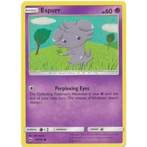[การ์ดโปเกมอน TCG] Espurr - 59/147 - ทั่วไป