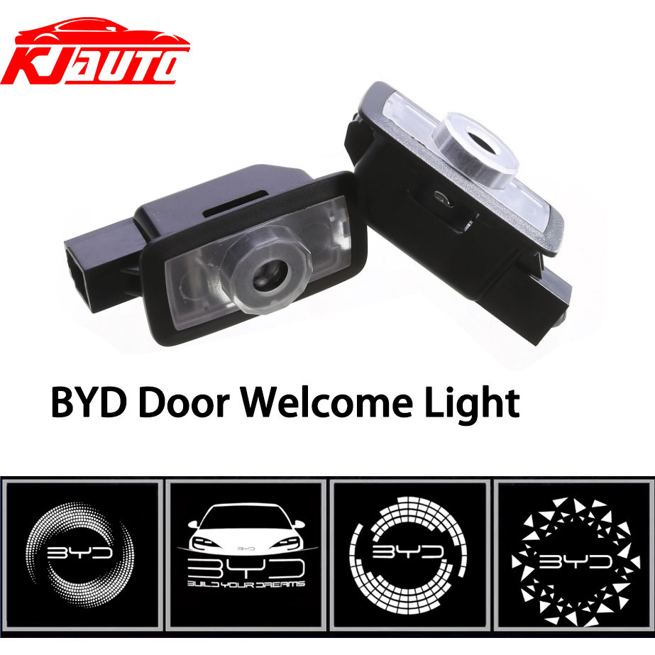 BYD รถประตูยินดีต้อนรับแสง - HD กระจกเลนส์โปรเจคเตอร์ LED โลโก้โคมไฟสําหรับ BYD Atto 3 Dolphin D1 E6 Seal U Han Sealion Tang Song Plus เฉพาะเหมาะกับประตูเดิมพร้อมไฟโรงงาน