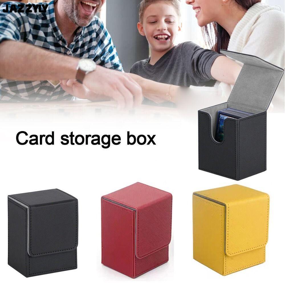 JAZZYLY เกม MTG Trading Card Holder, Organizer Storage Deck Box, กล่องของขวัญสะสมเกม Protectors กล่องเก็บของเด็ก