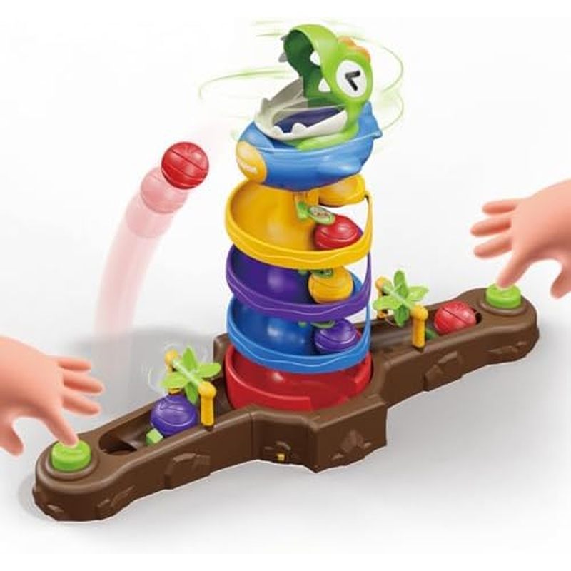 Dinosaur Ball Drop Toy for 3 4 5 6 7 8 Years Old Kids, Dino Spin Twister Toddlers Toy, Shoot Balls T