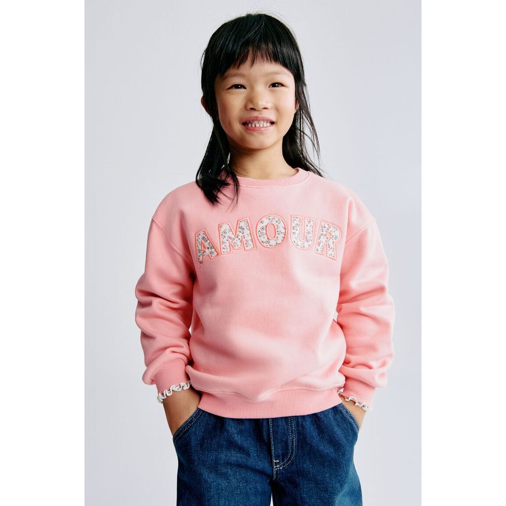 H&M(เอชแอนด์เอ็ม) สเวตเชิ้ตดีไซน์ลายโมทีฟ Girls Motif-detail sweatshirt 1323135_1