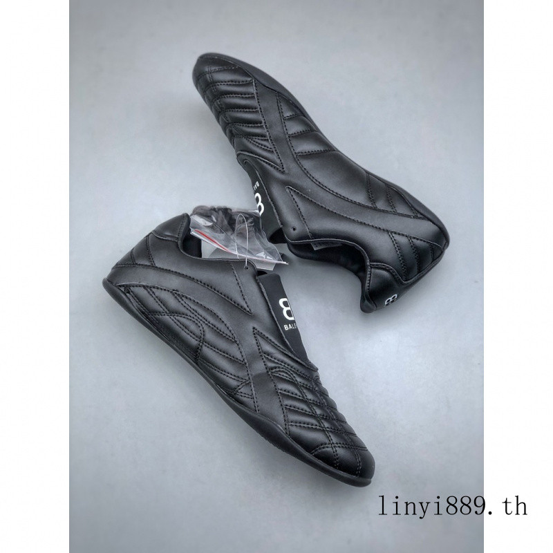 Balenciaga Balenciaga Zen Leather Fashion Lace-Up Low-Top Sports Casual Shoes CQJF