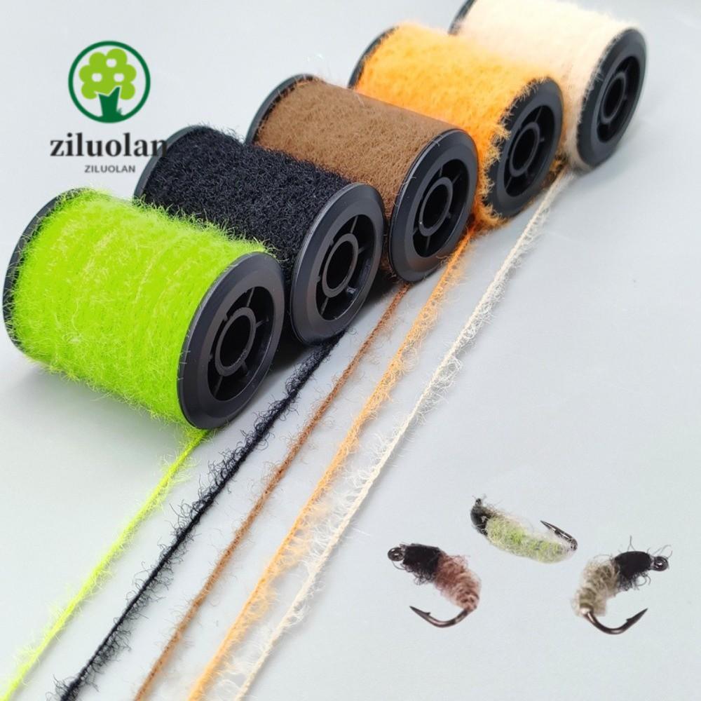 ZILUOLAN Fly Tying วัสดุ, Light Soft สังเคราะห์ Biomimetic Body Line Fly Fishing Tying วัสดุ, สีขาว 