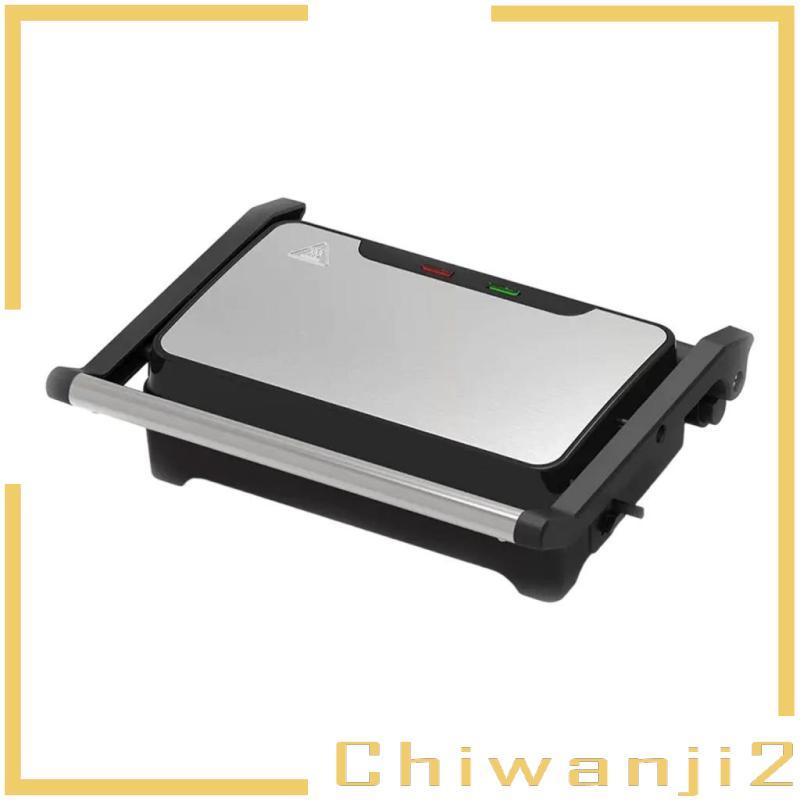 [เท่าไหร่2] Panini Press Grill 750W เครื่องทําขนมปังสําหรับเบอร์เกอร์สเต็กอาหารเช้า