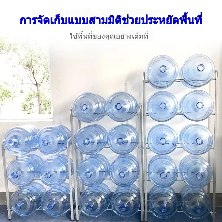 ERORO ชั้นวางถังน้ำดื่ม แบบตั้งพื้น ประหยัดพื้นที่ จัดระเบียบง่าย ชั้นเหล็กเก็บถังน้ำแกลลอน