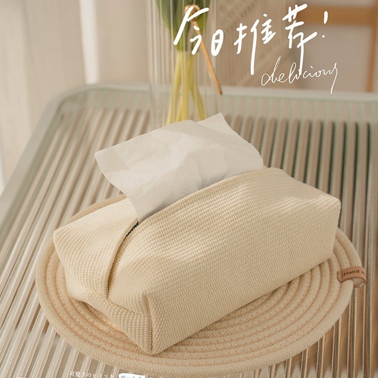 Dreamerhouse ผ้าฝ้ายผ้าลินินผ้ากล่องกระดาษทิชชูโต๊ะกาแฟที่