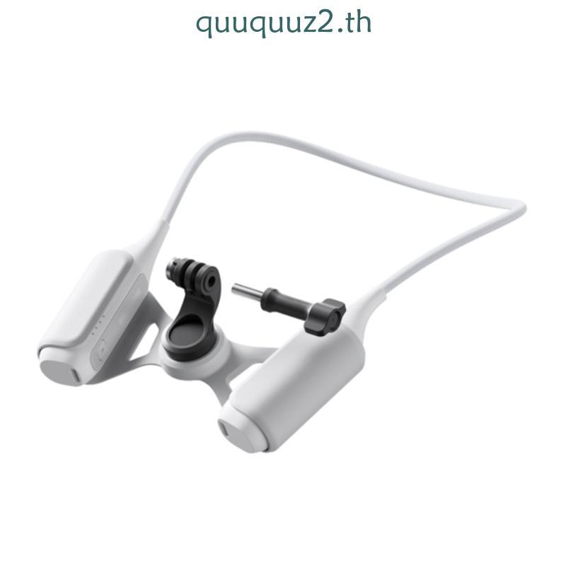 Quu อุปกรณ์เสริมกล้องฟังก์ชั่นคู่ให้คอและเครื่องชาร์จ 4800mAh สําหรับ POV