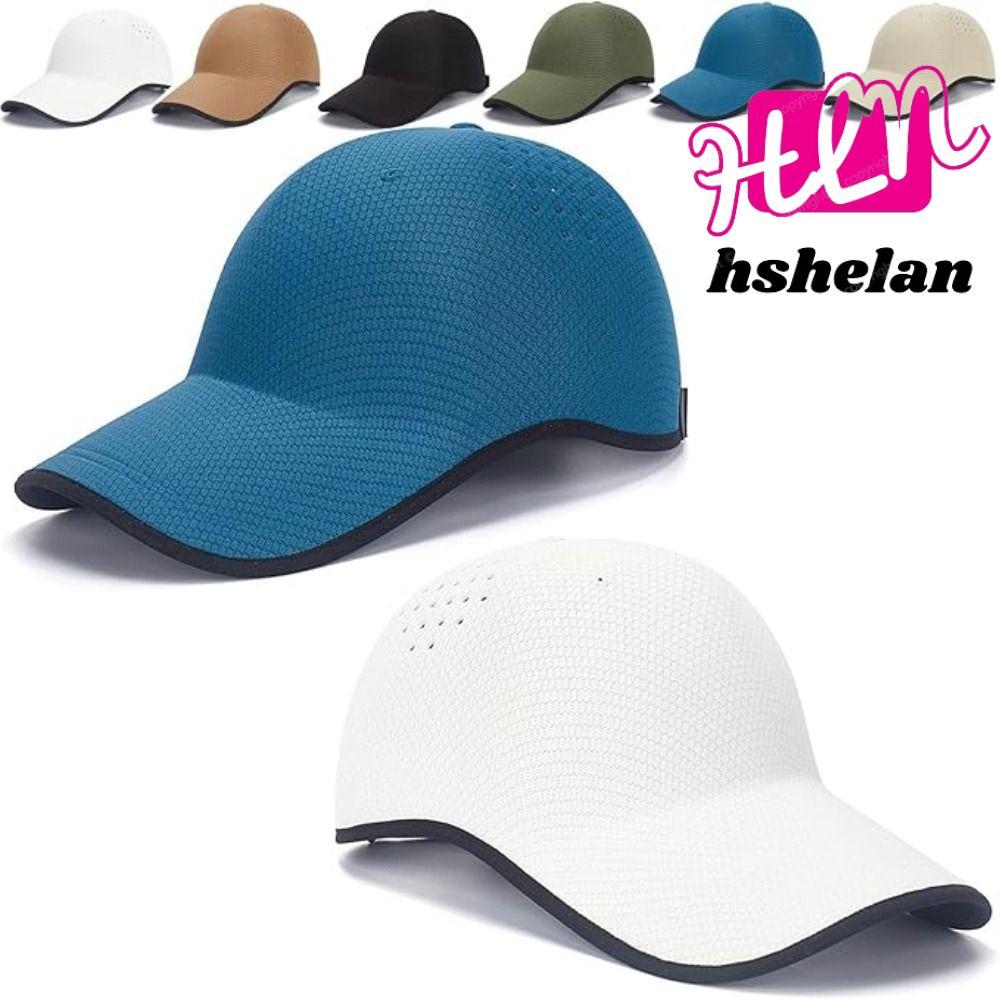 หมวกเบสบอล HHSHELAN แบบไม่มีรอยต่อ พับเก็บได้ง่าย มีปีก ทำจากโพลีเอสเตอร์น้ำหนักเบาทึ้มอากาศได้