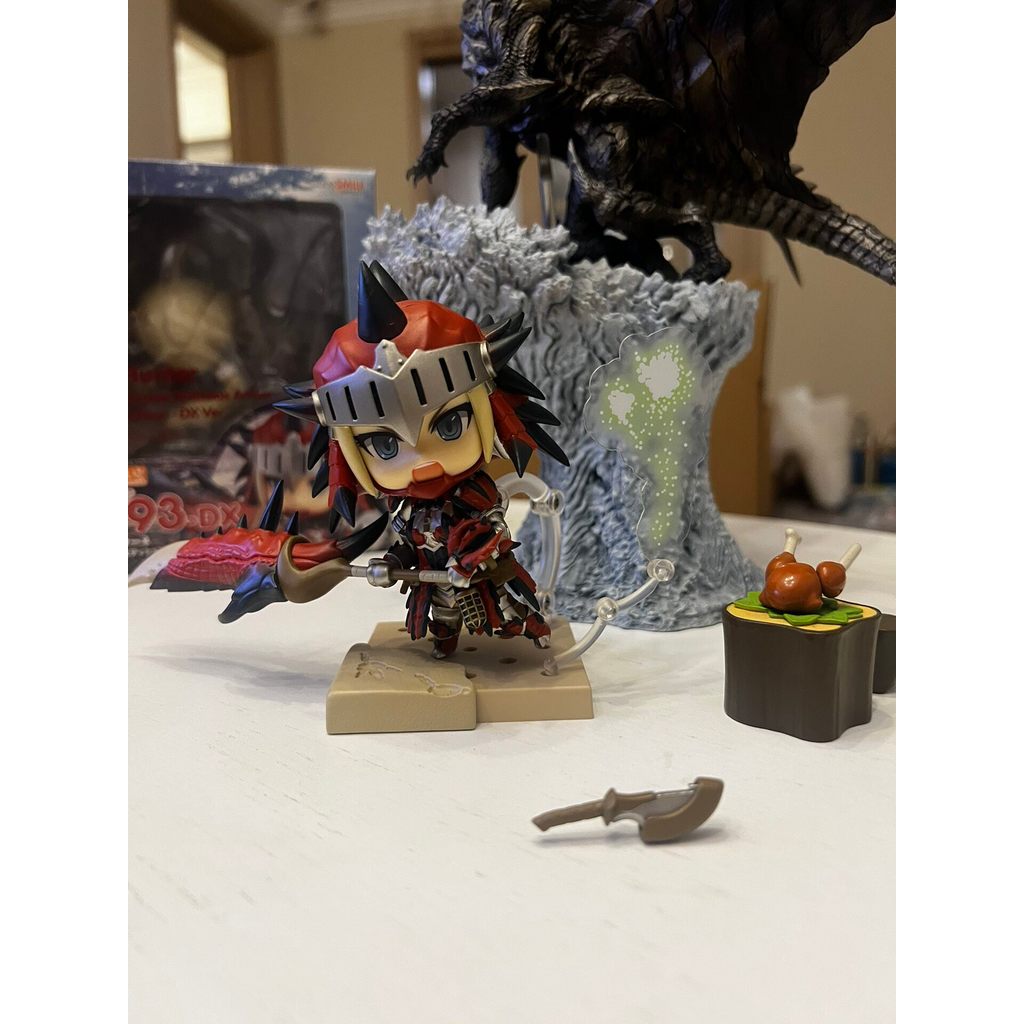 [พร้อมของขวัญพิเศษ] GSC Nendoroid GSC993DX Male Fire Dragon Set Deluxe Edition Monster Hunter พร้อมข