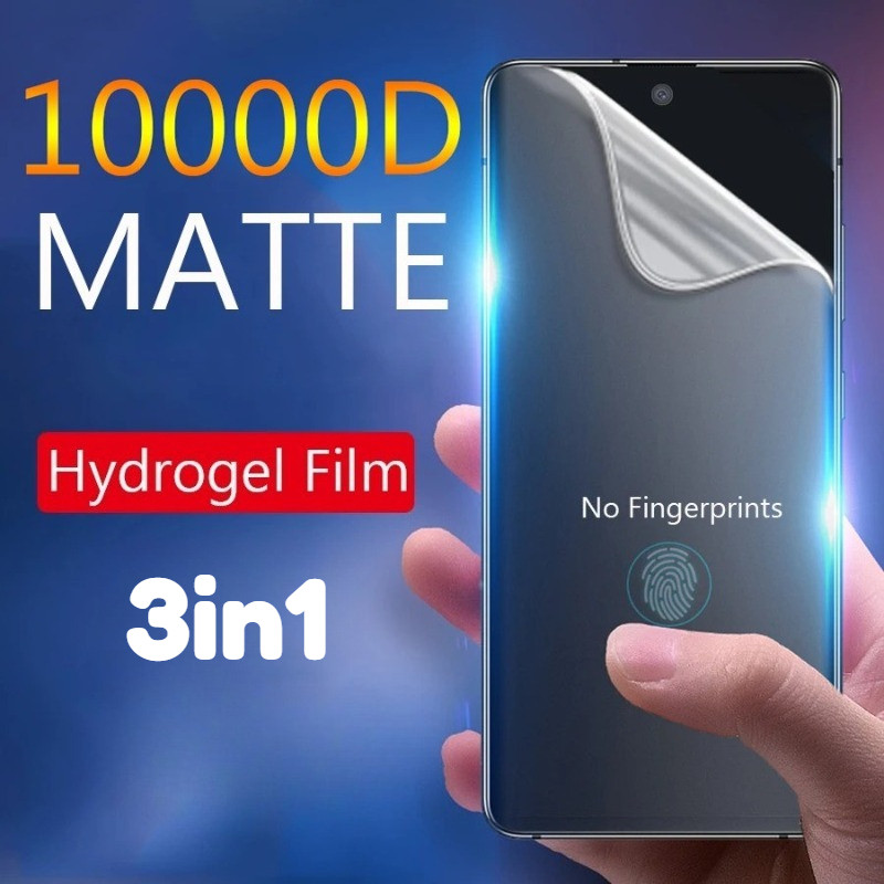 3in1 Matte Softฟิล์มสําหรับOppo K11x K11 K10 K10x K9s K9 K7x K7 K5 K3 K1 Frosted Hydrogelด้านหน้าฟิล