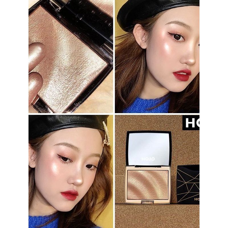 คอนทัวร์ คอนทัวร์หน้า แต่งหน้า HOJO สามมิติ High Gloss Powder Contouring Palette Influencer Beauty F
