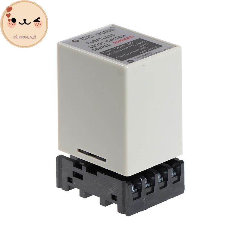 Chee C61F-GP AC220V รีเลย์ระดับ Floatless Level Switch Level Controller พร้อมฐาน EN