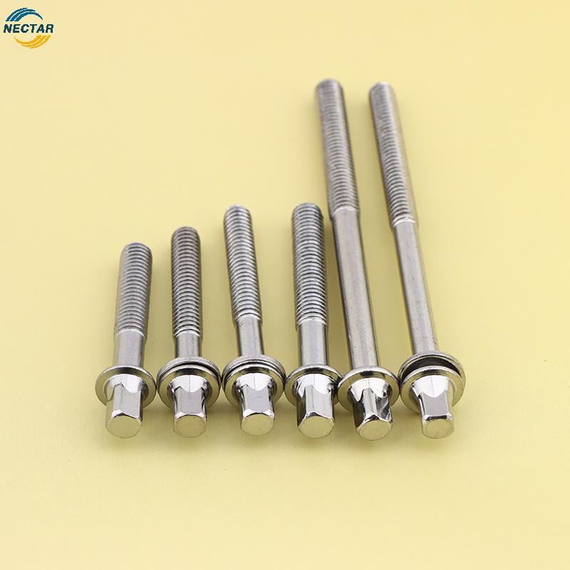 TAR 10 ชิ้น 45 มิลลิเมตรกลองความตึงเครียด Rod สลักเกลียวโลหะเปลี่ยนสกรูสําหรับกลองชุดประกอบอุปกรณ์ซ่อม N