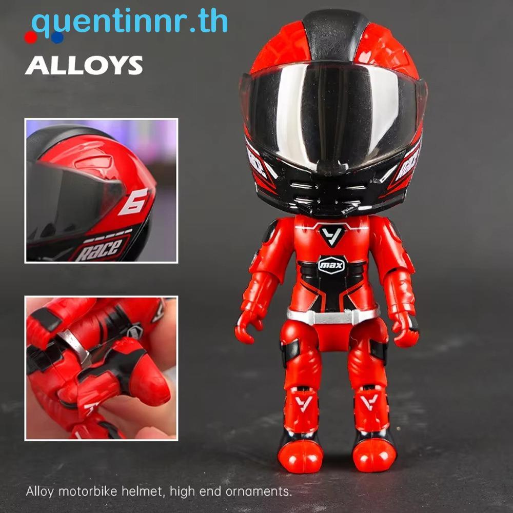 QUENTIN เปลี่ยนรถจักรยานยนต์ของเล่น,หมวกกันน็อคเปลี่ยนรูป Movable Limbs จําลองรถจักรยานยนต์ Rider ตุ๊กตา,คอลเลกชัน Cool Action Figure ยืดหยุ่น Movable ตุ๊กตารุ่นของเล่นเด็ก