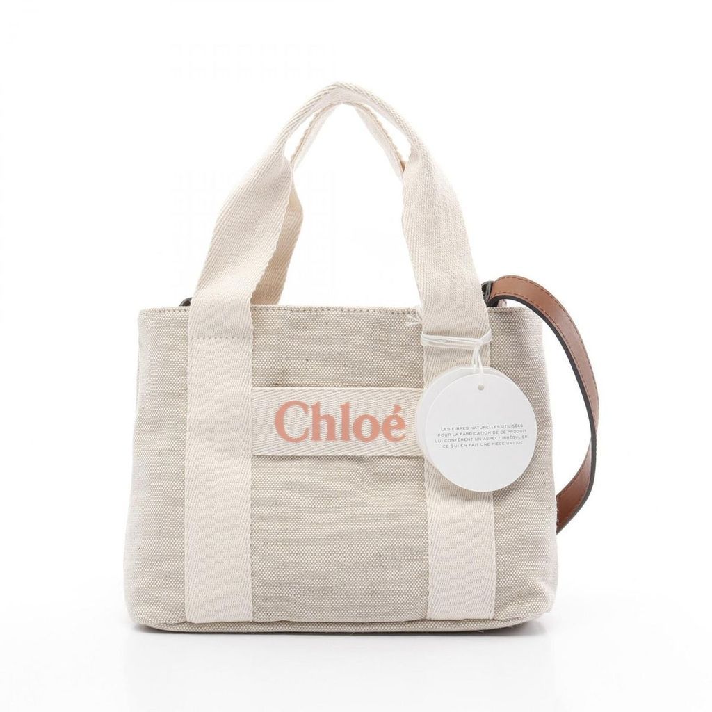 Chloe Tote Bag Canvas 2way Used