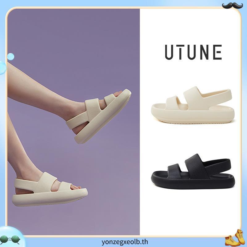 UTUNE รองเท้าแตะชายหาด EVA ยางนิ่ม ส้นแบน สําหรับผู้ชาย