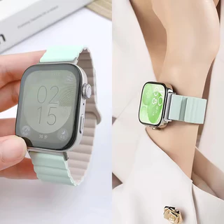 สายแม่เหล็กสำหรับ Huawei Watch Fit 5/5Pro สายเคเบิลซิลิโคนเปลี่ยนสายรัดข้อมือสำหรับ Huawei SmartWatch Fit 4/4Pro