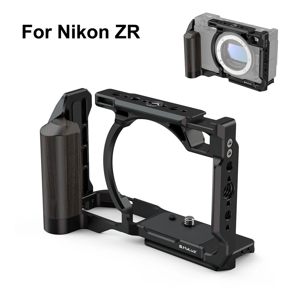 PULUZ สําหรับ Nikon ZR ไม้จับโลหะกล้องกรงขยายกรอบสําหรับกล้อง Nikon ZR