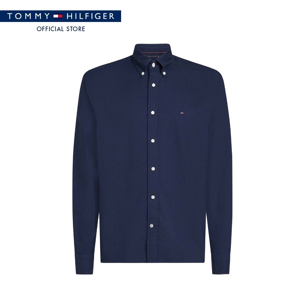 Tommy Hilfiger เสื้อ ผู้ชาย รุ่น MW0MW41250 0GZ – สีน้ำเงิน ทรง Regular – โปรปัง