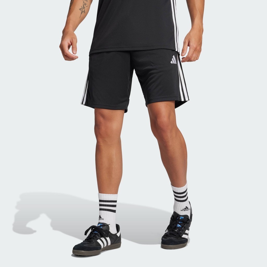 adidas ฟุตบอล กางเกงขาสั้น Tiro 25 Essentials ผู้ชาย สีดำ JD0430