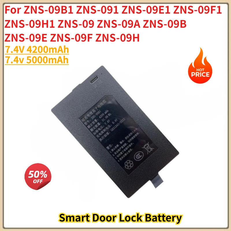 คุณภาพสูง 7.4V 4200mAh 5000mAh แบตเตอรี่สําหรับ ZNS-09E1 ZNS-09F1 ZNS-09B1 ZNS-09H1 ZNS-09 09A 09B 0